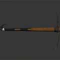 Sturdy Pickaxe With Wooden Handle And Sharp Metal Head For Garden Digging