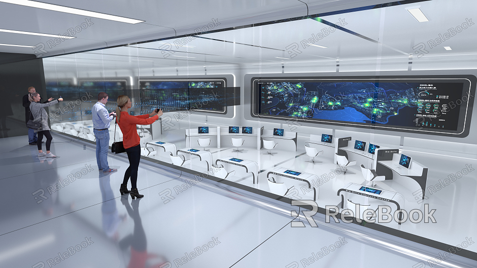 modern monitoring room model