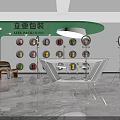 Liya Packaging Modern Exhibition Space With Round Shelves And Display Counter