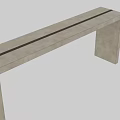 Modern Entryway Console Table With Simple Design And Wooden Structure