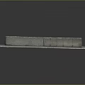 Connected Concrete Block Segments Placed On Gray Flat Base Surface