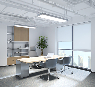 Modern Office Manager's Office 3d model