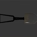 Sturdy Metal Shovel With Ergonomic Handle Design For Garden Construction Use