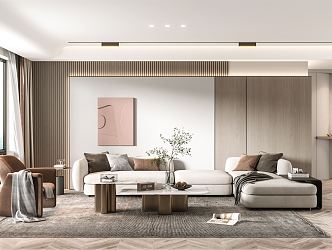 modern living room 3d model