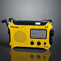 Yellow Voyager Kaito Radio with Antenna Tuning Display and Buttons