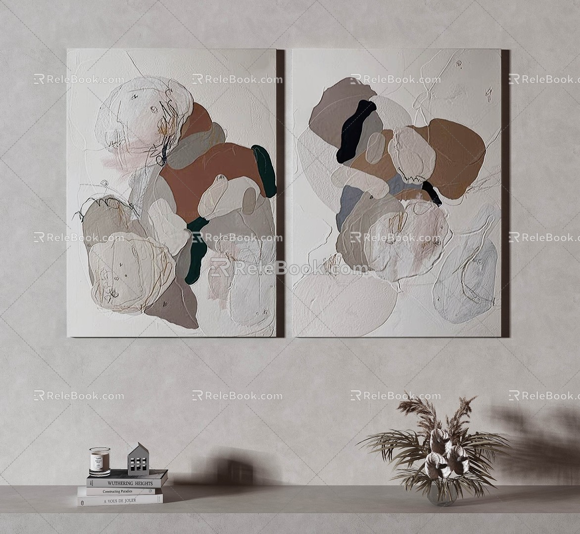 Quiet decorative painting 3d model