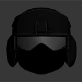 Tactical Weapon Helmet With Black Design And Full Face Shield For Military Use