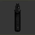 Black Tactical Pistol with Modern Design Textured Grip and Sleek Metal Finish