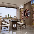 Modern Tobacco And Alcohol Store Exterior With Signage Display Windows And Interior Shelves