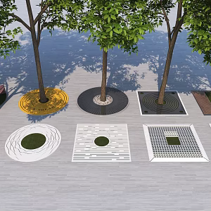 Tree hole tree pool 3d model