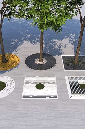 Tree hole tree pool 3d model