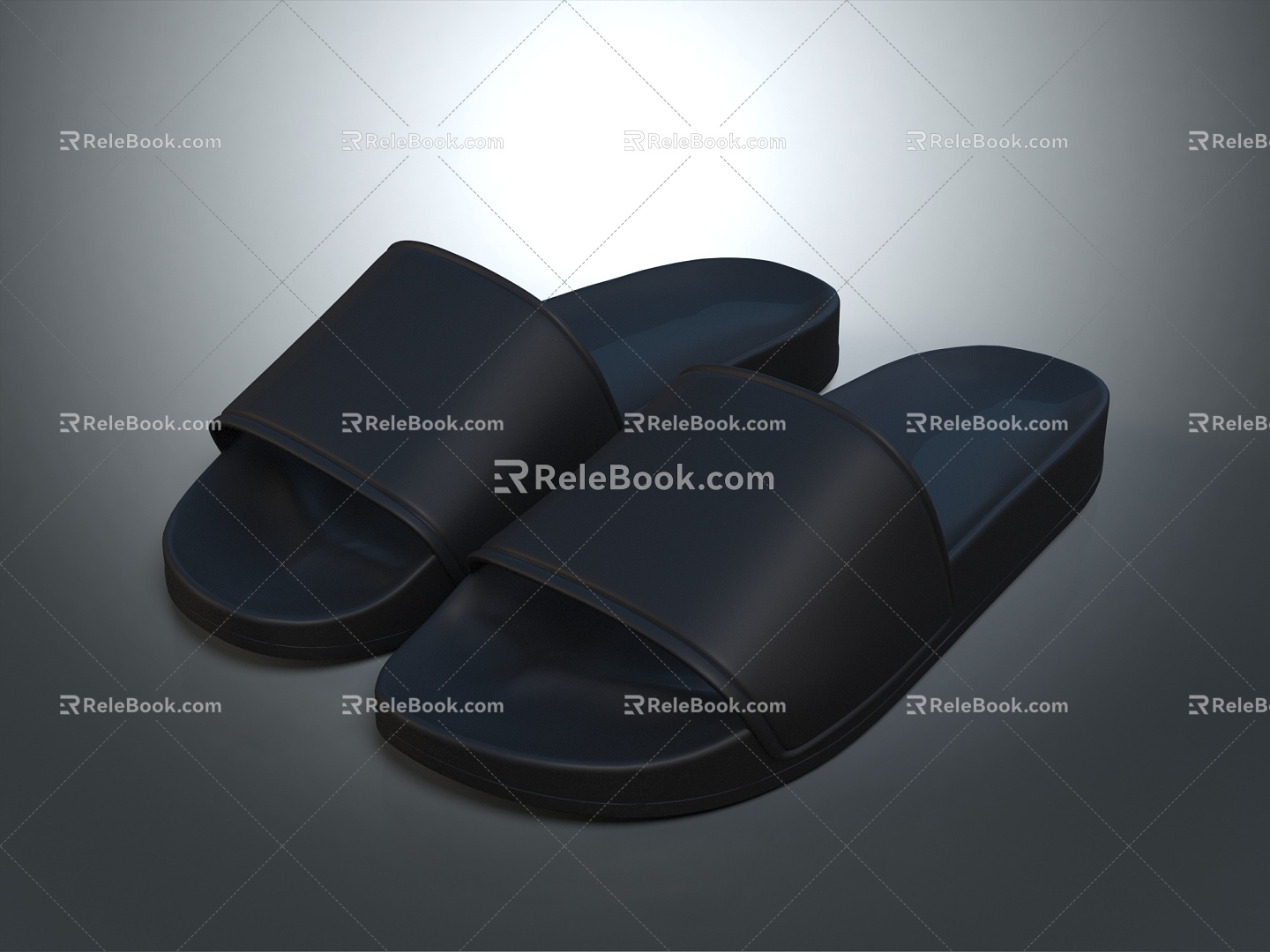 Plastic Slippers Flat Floor Slippers Leather Slippers Casual Slippers Slippers Sandals Beach Shoes Bubble Shoes 3d model