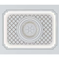 Various Decorative Ceiling Designs With Ornate Patterns Circular Motifs And Borders 3d model