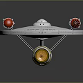 Modern Spaceship Spacecraft 3d model