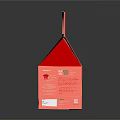 Premium Pink Beverage Packaging With Handle Design Featuring Strawberry And Lemon Graphics