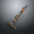 Multi functional Household Living Tool With Metal Construction Detachable Parts And Orange Accent Rings