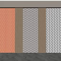 Modern Wall Panels With Diverse Textures And Colors 3d model