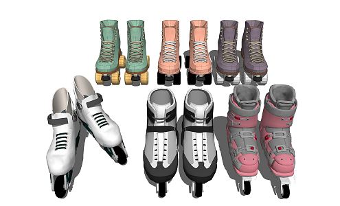 Modern Skates 3d model