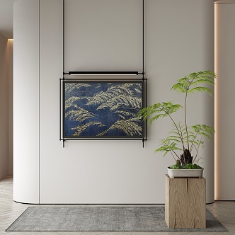 New Chinese Decorative Painting 3d model