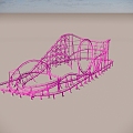 Children's roller coaster 3d model