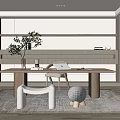 Modern study 3d model