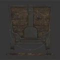 Vintage Wooden Mine Cart Featuring Metal Accents on Rustic Rails