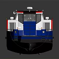 Modern Passenger Ferry With White Blue Red Stripe Large Windows And Open Deck Design