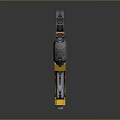 Detailed Mechanical Sculpture Carving in Yellow Black with M483 Marking