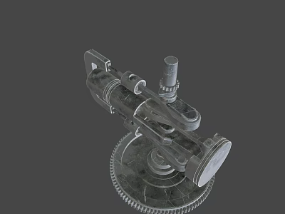 Precision Mechanical Device With Gear Base And Knob Detailed Structure 3d model