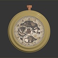 Pocket Watch Mechanical Pocket Watch Vintage Pocket Watch Old Pocket Watch 3d model