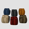Modern Sofa Stool Fabric Low Stool 3d model