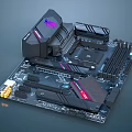 Modern Motherboard Computer Motherboard Computer Motherboard 3d model
