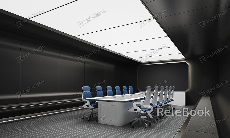 Modern Meeting Room Meeting Table and Chair model