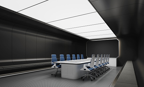 Modern Meeting Room Meeting Table and Chair 3d model