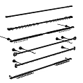 Stylish And Durable Curtain Accessories Set With Rods Hooks Tracks And Springs