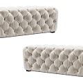 Fabric Sofa Bench Bed End Bench Tufted Bench 3d model