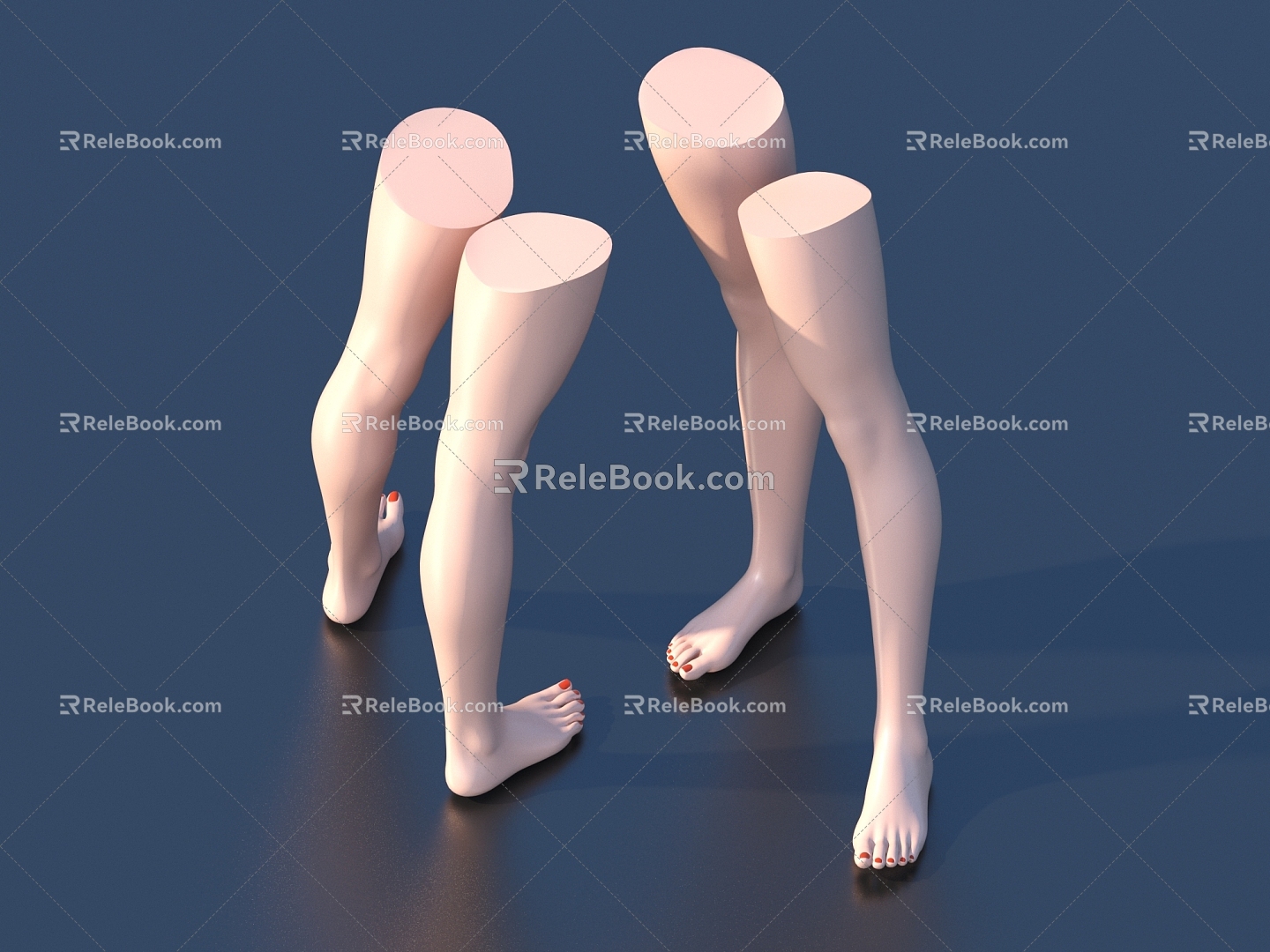 Manicure of Human Foot Model 3d model