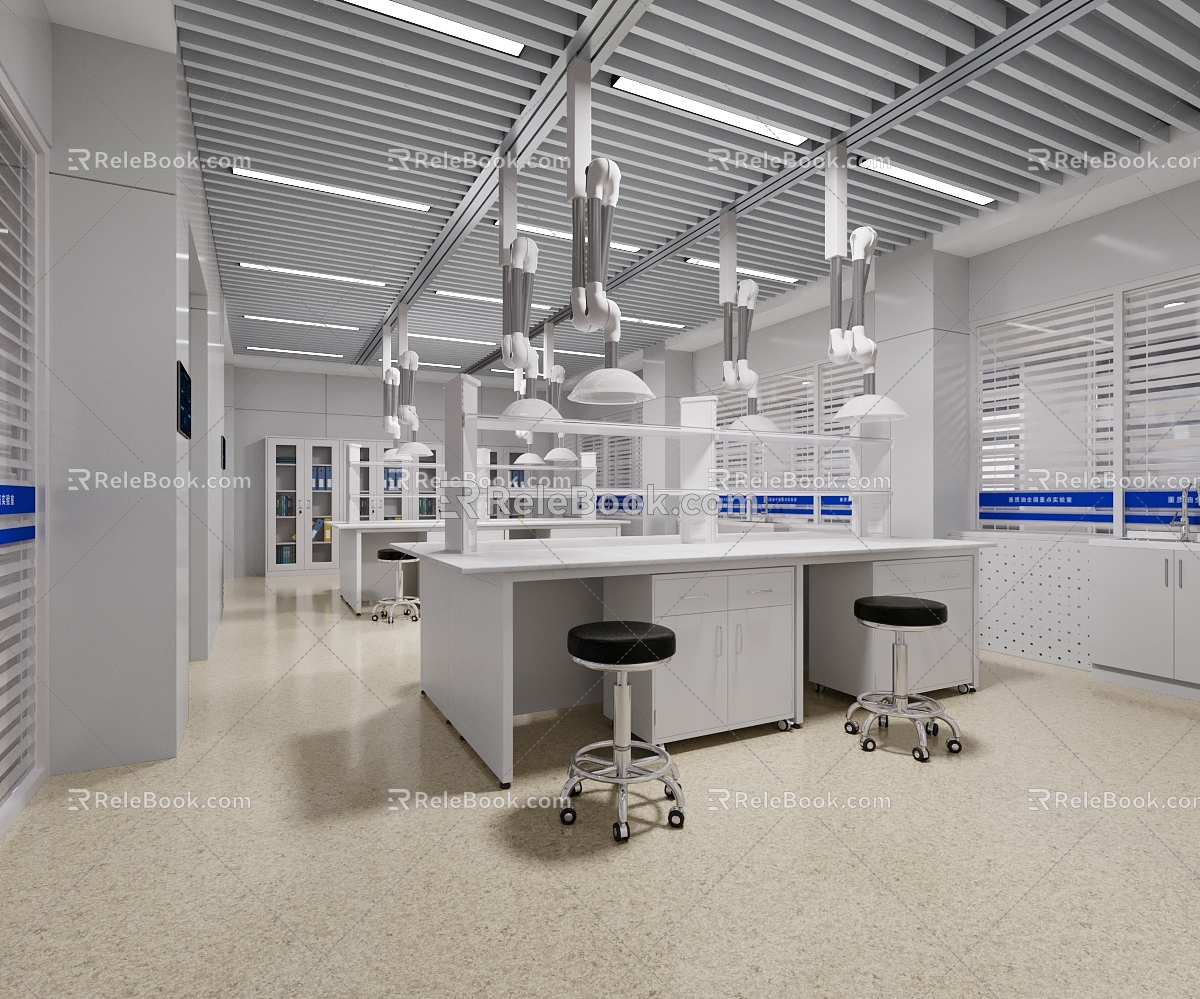 Modern Laboratory School Laboratory 3d model