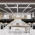 Modern Classroom Computer Classroom 3d model