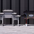 Chinese style archway 3d model