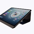 All in One Touchscreen Device with Stand Circular Interface and Colorful Control Icons