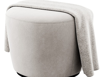 Modern cushion stool 3d model