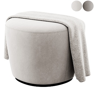 Modern cushion stool 3d model