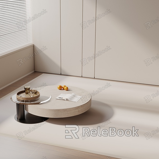 Modern coffee table model