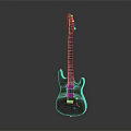 High Quality Wooden Electric Guitar With Polished Red Brown Finish And Modern Design