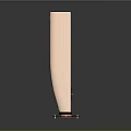 Sleek Rose Gold Tower PC Speaker With Yellow And Orange Drivers And Stable Base Design