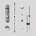 Modern Wall Lamps with Geometric Shapes and Minimalist Design for Interior Decoration