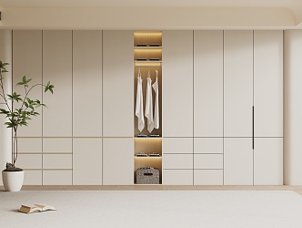 Bedroom Wardrobe Cloakroom Wardrobe Finished Wardrobe Children's Room Wardrobe Solid Wood Wardrobe 3d model