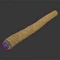 Delicious Rolled Food With Textured Outer Layer And Purple Filling In Cylindrical Shape
