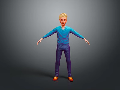 Men Handsome Men Young Teenagers Male Characters Boy Realistic Men 3d model